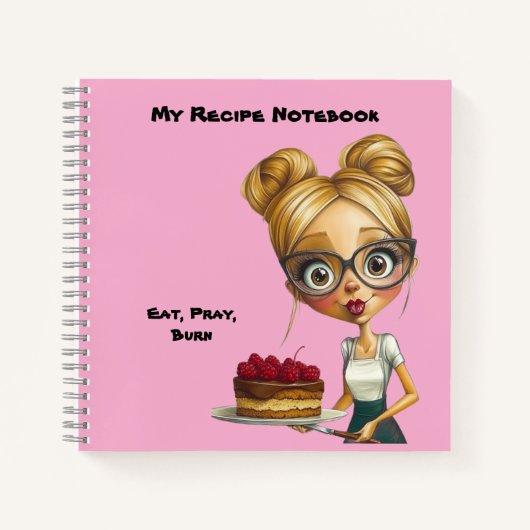 Notebook. My recipe book. With humor. Notitieboek (Voorkant)