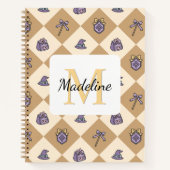 Notebook Name Magic Academy Wizard School Gold Notitieboek (Voorkant)