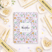Notebook Name Tea Cats Bookish Pastel Notitieboek