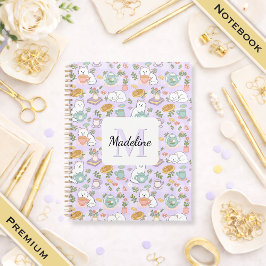 Notebook Name Tea Cats Bookish Pastel Notitieboek