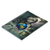 Notebook over de "wereld" notitieboek (Linkerzijde)