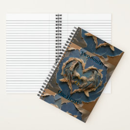 Notebook Paper Cut Eagle Two Souls One Heart Notitieboek