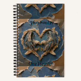 Notebook Paper Cut Eagle Two Souls One Heart Notitieboek