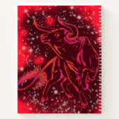 Notebook Red Bull Running At Starry Night Notitieboek (Achterkant)