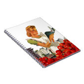 Notebook  Retro Lady Home Canning Recipes Notitieboek (Rechterzijde)