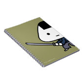 NoteBook - RiceBall Samurai - Gold Notitieboek (Rechterzijde)