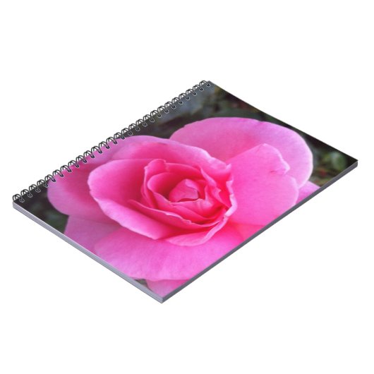 Notebook - Roze Rose Notitieboek (Linkerzijde)