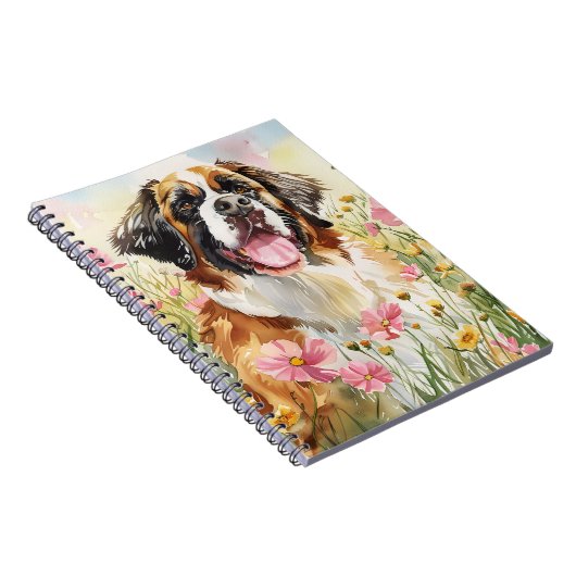 Notebook – Saint Bernard Dog Lover Journal Notitieboek (Rechterzijde)