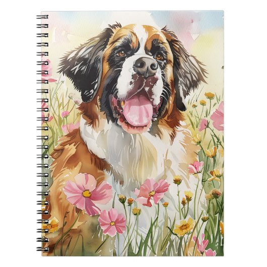 Notebook – Saint Bernard Dog Lover Journal Notitieboek (Voorkant)