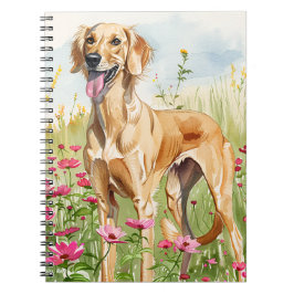 Notebook – Saluki Watercolor Dog Lover Journal Notitieboek