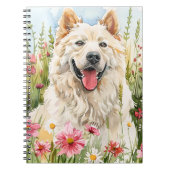 Notebook – Samoyed Watercolor Dog Lover Journal Notitieboek (Voorkant)