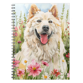  Notebook – Samoyed Watercolor Dog Lover Journal Notitieboek