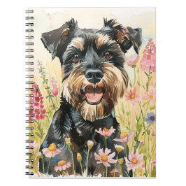 Notebook – Schnauzer Watercolor Journal for Dog Lo Notitieboek