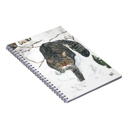 notebook - Scottish wildcat Notitieboek (Rechterzijde)