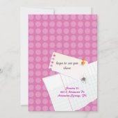 Notebook Sweet 16 Uitnodiging (Achterkant)