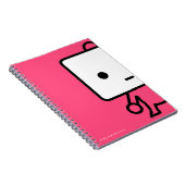NoteBook - Tofu - roze Notitieboek (Rechterzijde)