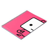 NoteBook - Tofu - roze Notitieboek (Linkerzijde)