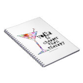 NOTEBOOK, VODKA IS CHEAPER DAN THERAPIE NOTITIEBOEK (Rechterzijde)