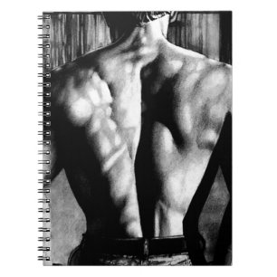 Notebook voor hem Masculine Elegant Bodybuilder Ar Notitieboek