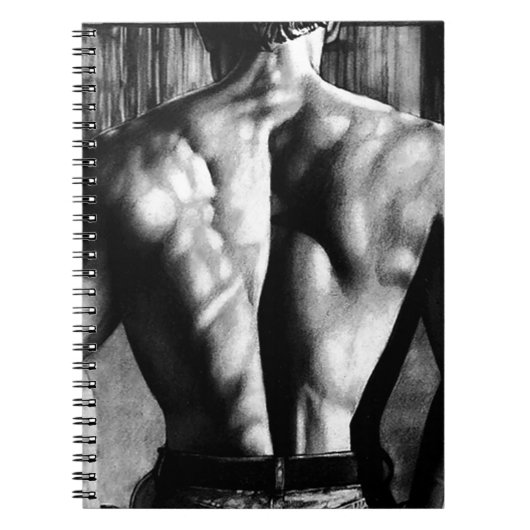 Notebook voor hem Masculine Elegant Bodybuilder Ar Notitieboek (Voorkant)