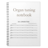 Notebook voor organisatoren notitieboek (Voorkant)