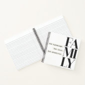 Notebook voor typografie notitieboek (Binnen)