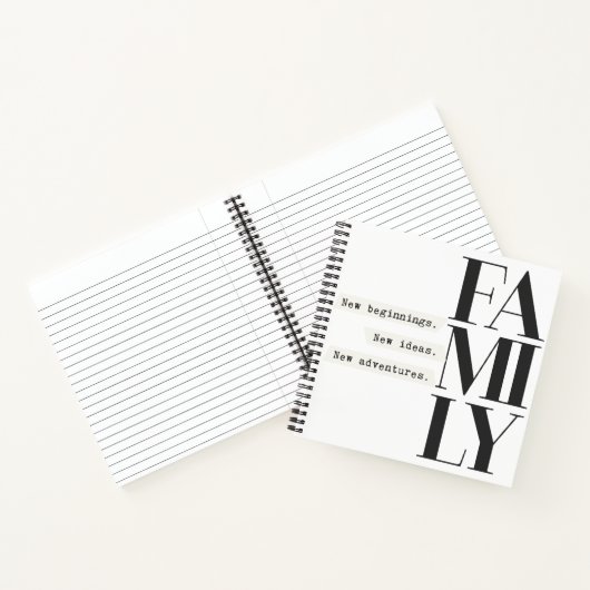 Notebook voor typografie notitieboek (Binnen)