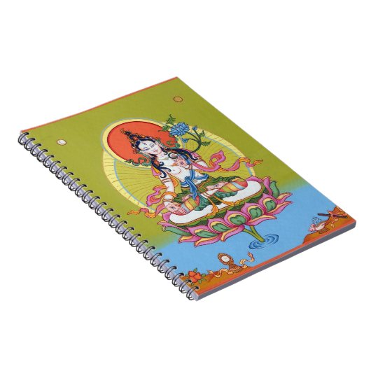NOTEBOOK White Tara - De moeder van de ouder Notitieboek (Rechterzijde)