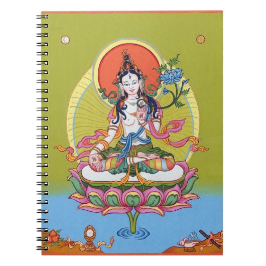NOTEBOOK White Tara - De moeder van de ouder Notitieboek (Voorkant)