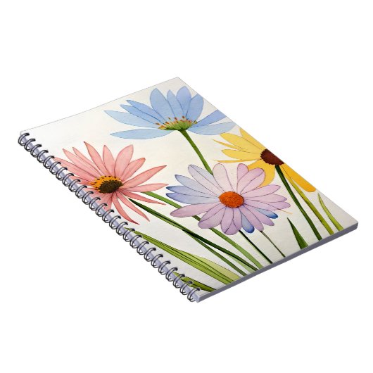 Notebook. Wild Flowers  Notitieboek (Rechterzijde)