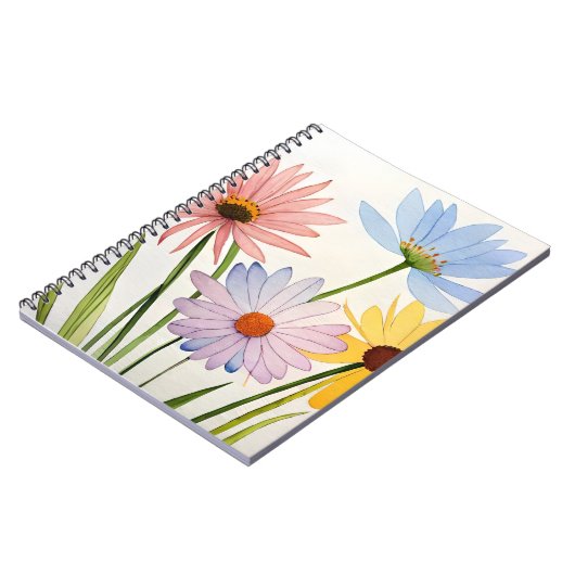 Notebook. Wild Flowers  Notitieboek (Linkerzijde)