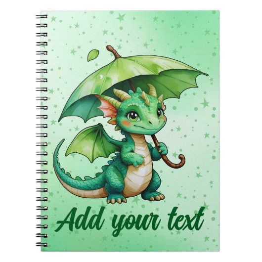 Notebook with Baby Dragon Art Notitieboek (Voorkant)