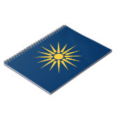 Notebook with Flag of Macedonia, Greece Notitieboek (Linkerzijde)
