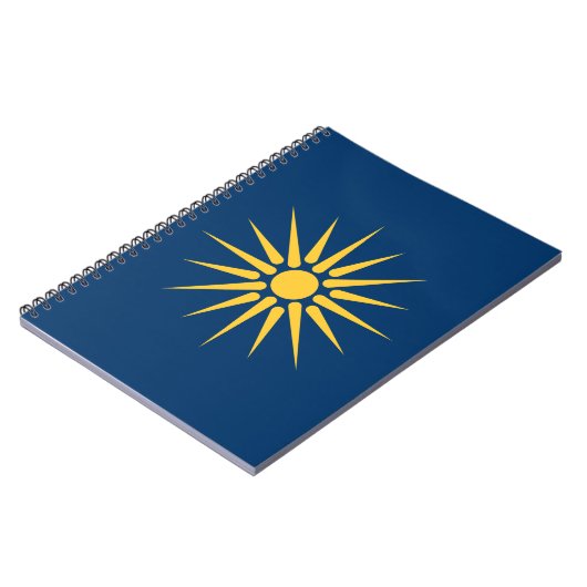 Notebook with Flag of Macedonia, Greece Notitieboek (Linkerzijde)