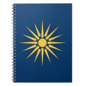 Notebook with Flag of Macedonia, Greece Notitieboek (Voorkant)