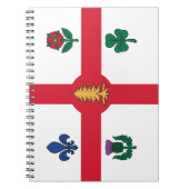 Notebook with Flag of Montreal, Canada Notitieboek (Voorkant)
