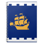 Notebook with flag of Quebec City Notitieboek (Voorkant)