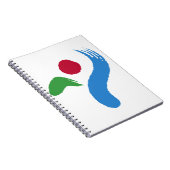 Notebook with Flag of Seoul, South Korea Notitieboek (Rechterzijde)