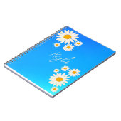 Notebook with gradient Rose and Daisies Notitieboek (Linkerzijde)