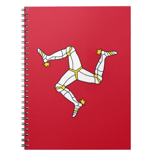Notebook with Isle of Man Flag, Verenigd Koninkrij Notitieboek (Voorkant)
