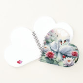 Notebook with swans notitieboek (Binnen)