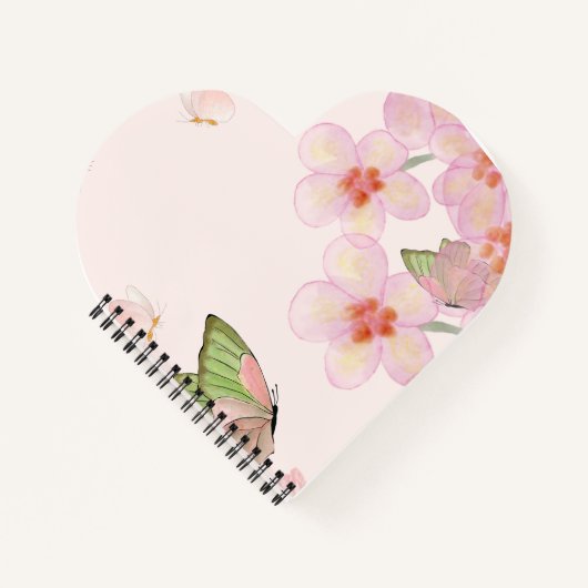 Notebook with Whimsical Butterfly Design Notitieboek (Voorkant)