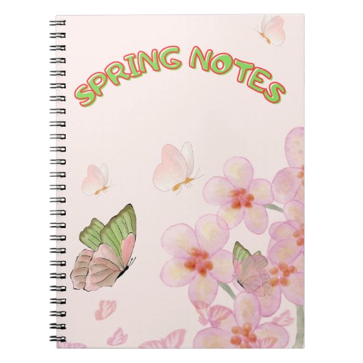 Notebook with Whimsical Butterfly Design Notitieboek (Voorkant)