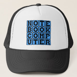 Notebookcomputer, draagbaar apparaat trucker pet