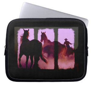 Notebookhoes met digitale kunst van het verzamelen laptop sleeve
