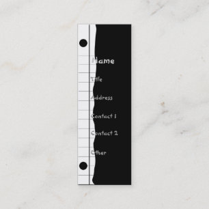 Notebookrand Mini Visitekaartje