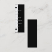 Notebookrand Mini Visitekaartje (Voorkant / Achterkant)