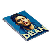 Notebooks Dean op blauwe achtergrond Notitieboek (Rechterzijde)