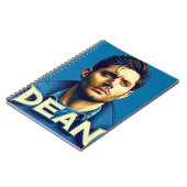 Notebooks Dean op blauwe achtergrond Notitieboek (Linkerzijde)