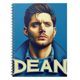 Notebooks Dean op blauwe achtergrond Notitieboek